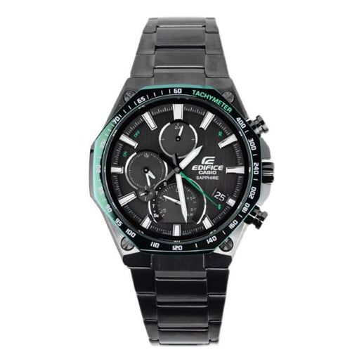 Watch CASIO Male EDIFICE Japan / South Korea Fashion Solar Powered Mens Black Analog, black