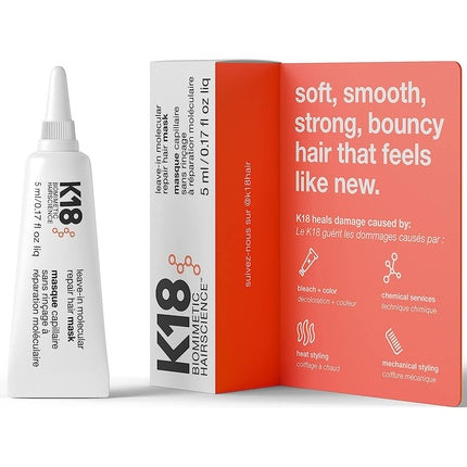 Leave-in mask for molecular hair restoration Biomimetic Hairscience 5 ml 1 g, K18