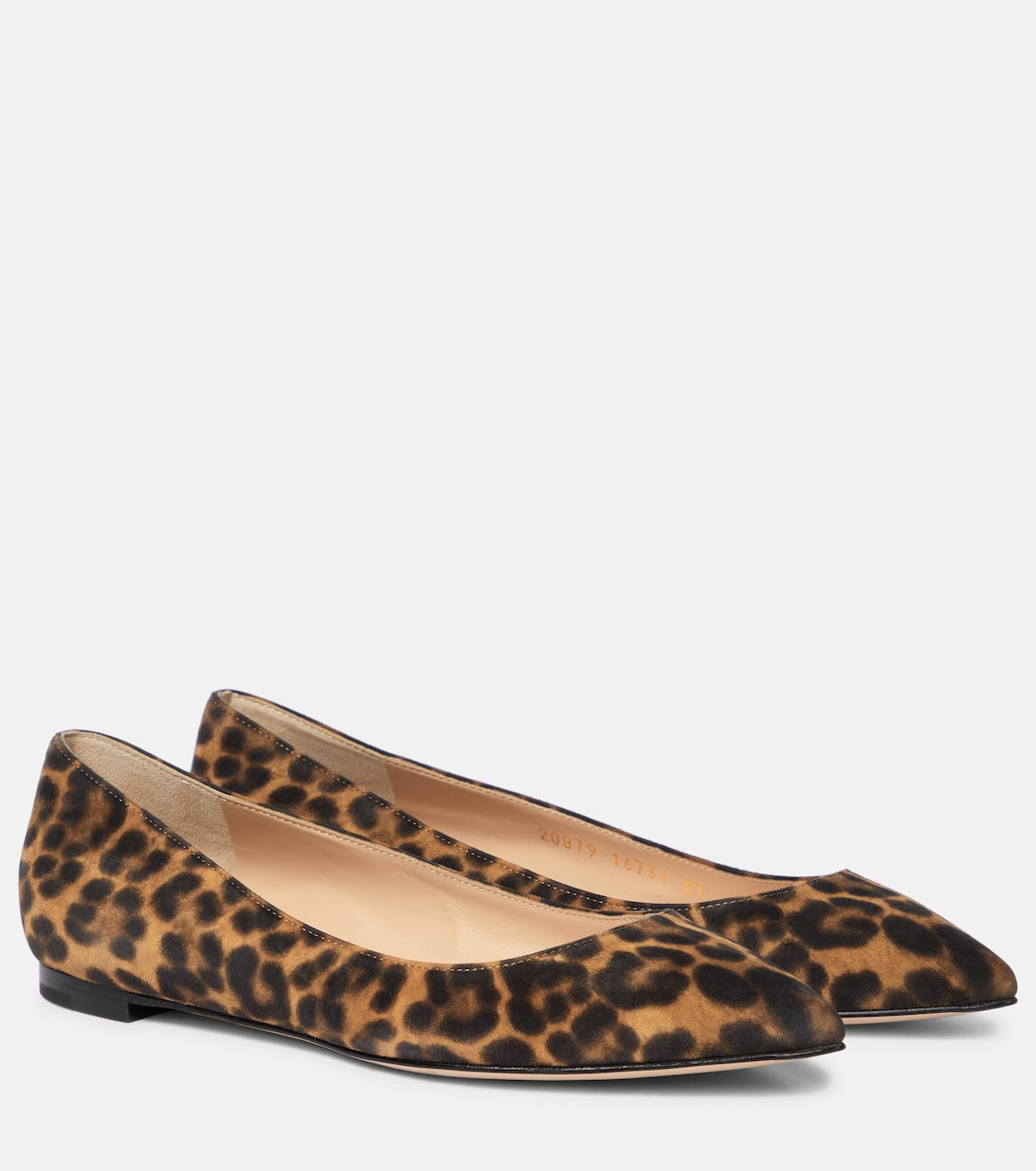 Gianvito ballerinas with leopard print Gianvito Rossi, brown