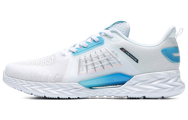 361 Degrees QU!K Light Breathable Running Shoes 'White Blue', white