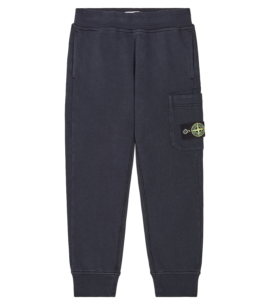 Compass cotton fleece sweatpants Stone Island Junior, blue