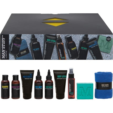 Man Stuff Take-Out Box Best Men's Bath & Body Toiletry Gift Set Technic