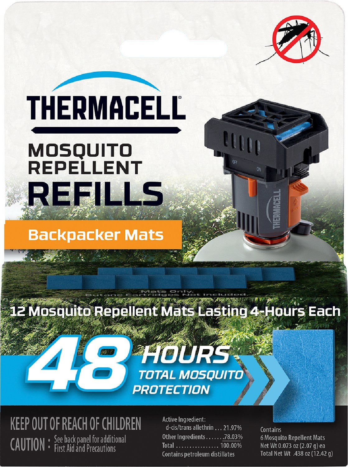 Spare parts for hiking mats only - 48 hours. Thermacell