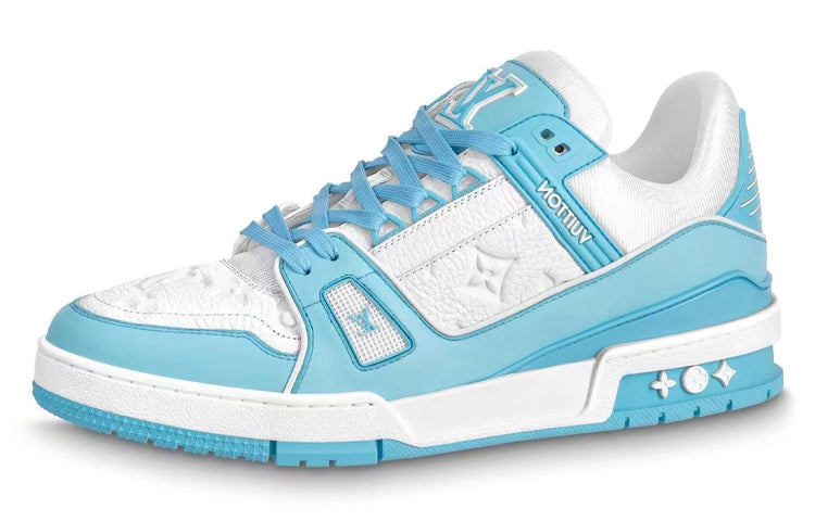 Sneakers Louis Vuitton Trainer Skate Unisex 1AA6X0, white/blue