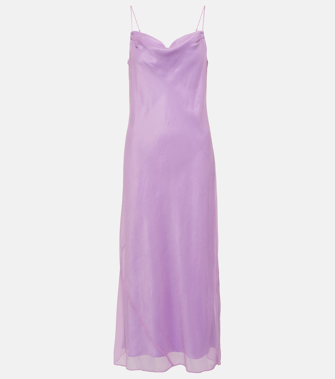 VINCE silk slip dress, purple