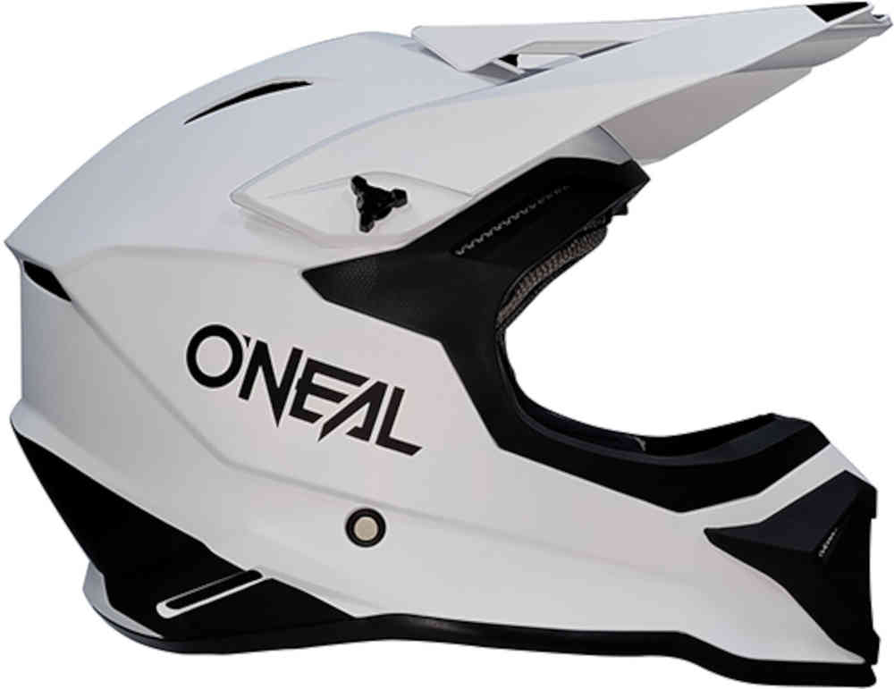 1SRS Oneal Hard Motocross Helmet, White Matte