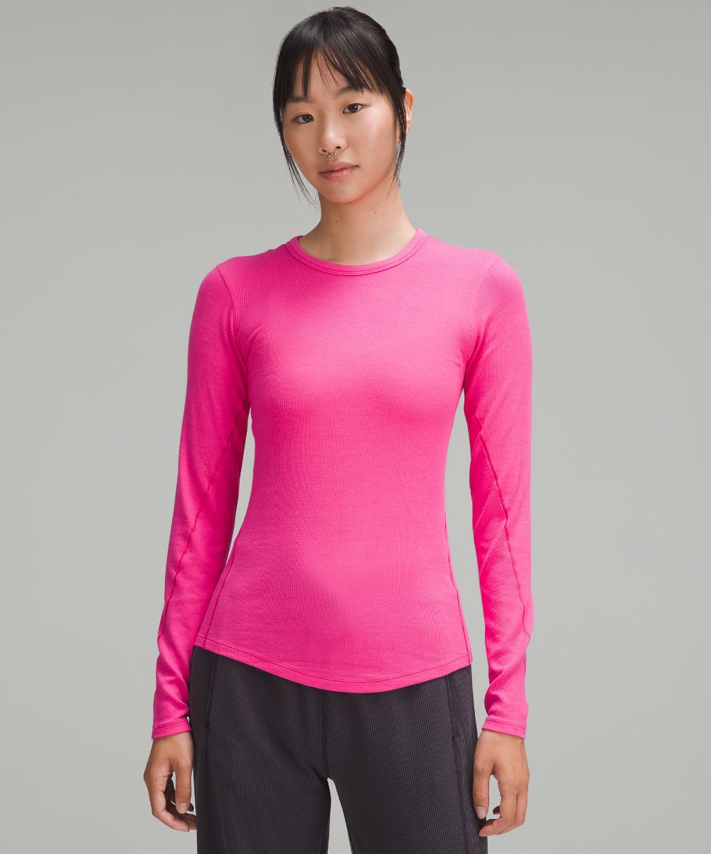 Long Sleeve Hold Tight Lululemon Shirt, Pink