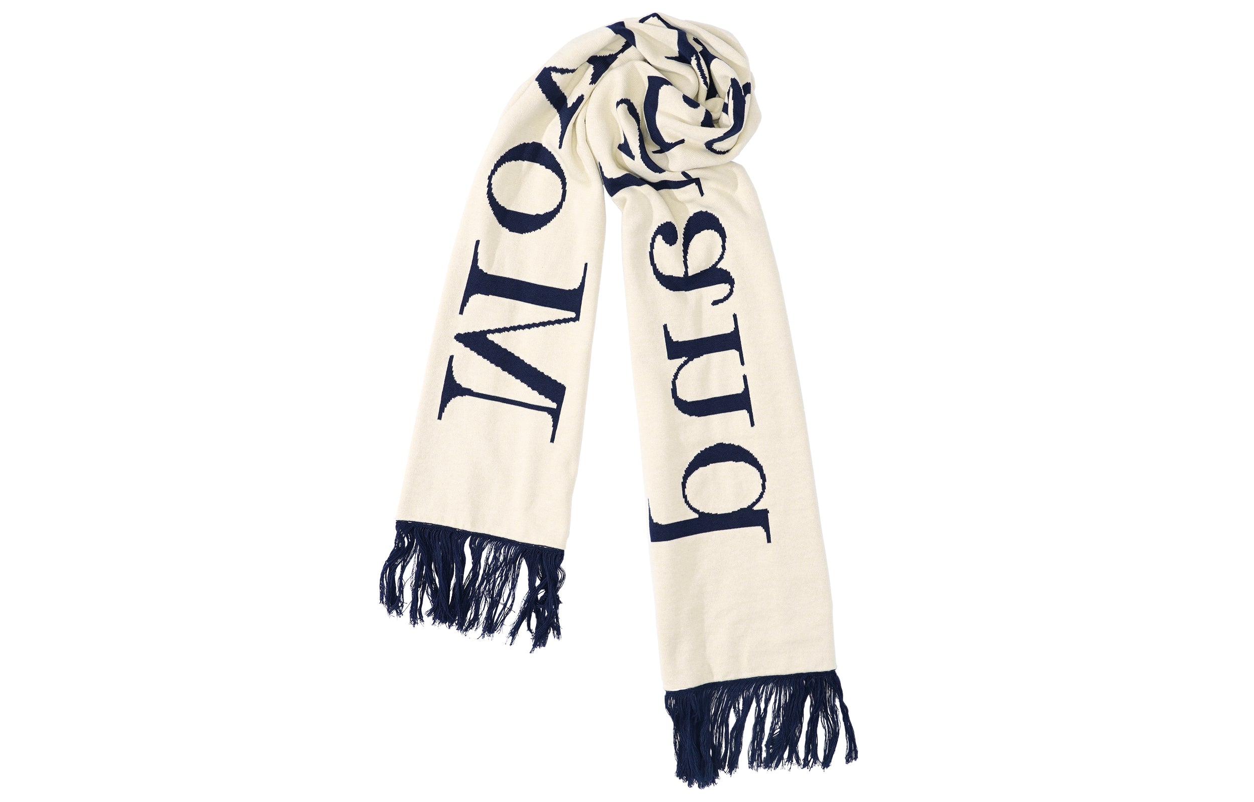 UNVESNO knitted scarf unisex, Blue