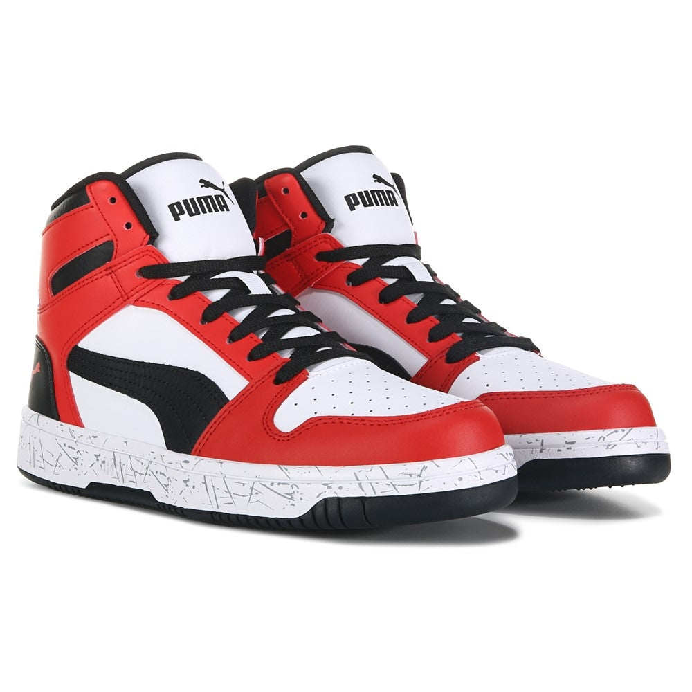 Rebound Layup Puma Men's High Top Sneakers, Red