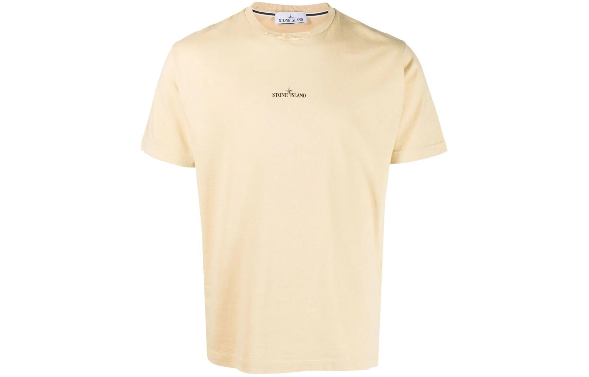 Men's T-shirt Stone Island, light yellow