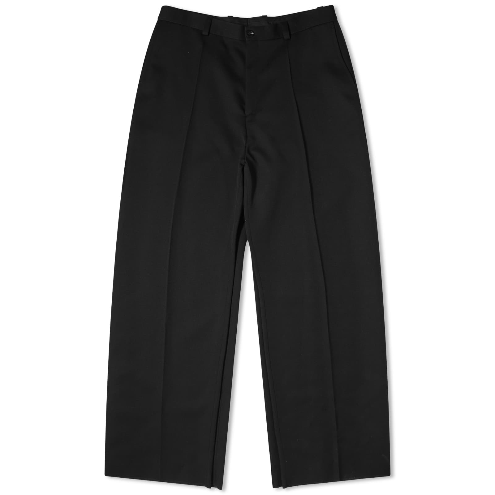 Balenciaga Runway Double Front Tailored Pant, black