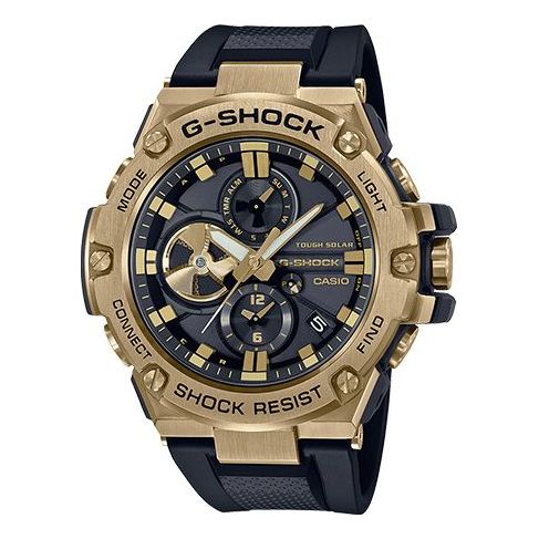 CASIO G-Shock G-Steel 'Black Gold' watch, black