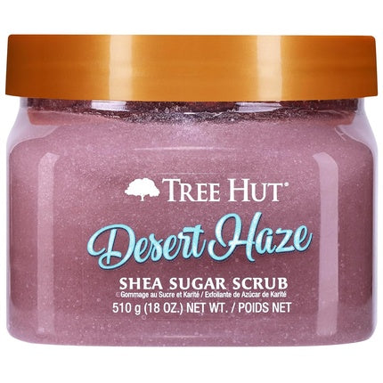 مقشر الجسم المرطب والمقشر بزبدة الشيا من Tree Hut Desert Haze، 18 أونصة برائحة المسك