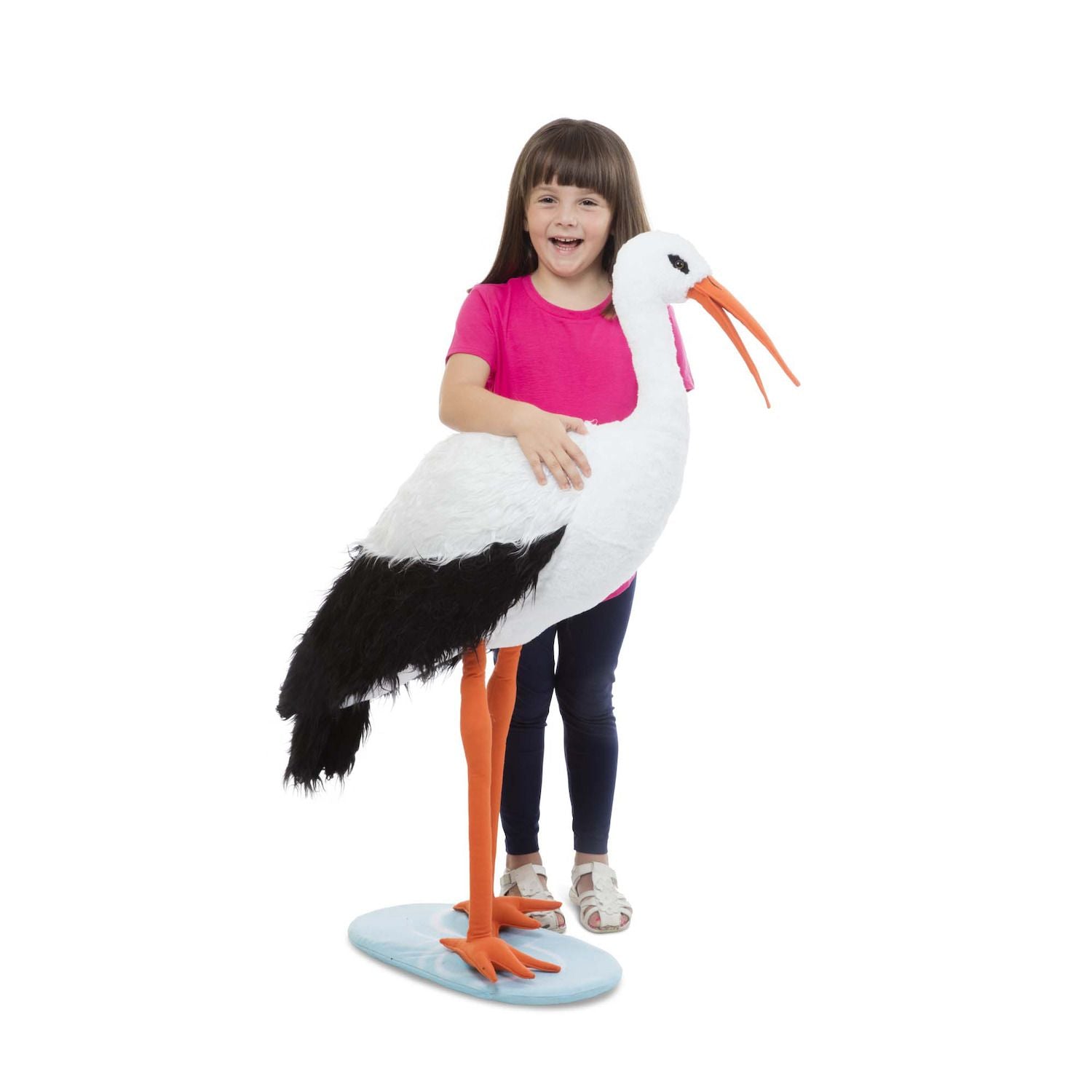 Melissa & Doug Giant plush stork similar to the lifelike Melissa & Doug