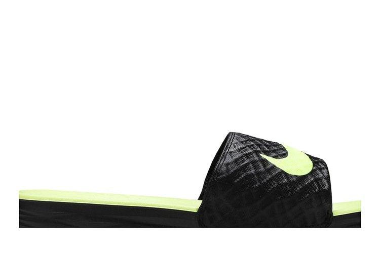 Nike Benassi Solarsoft 'Black Volt' Sneakers, black