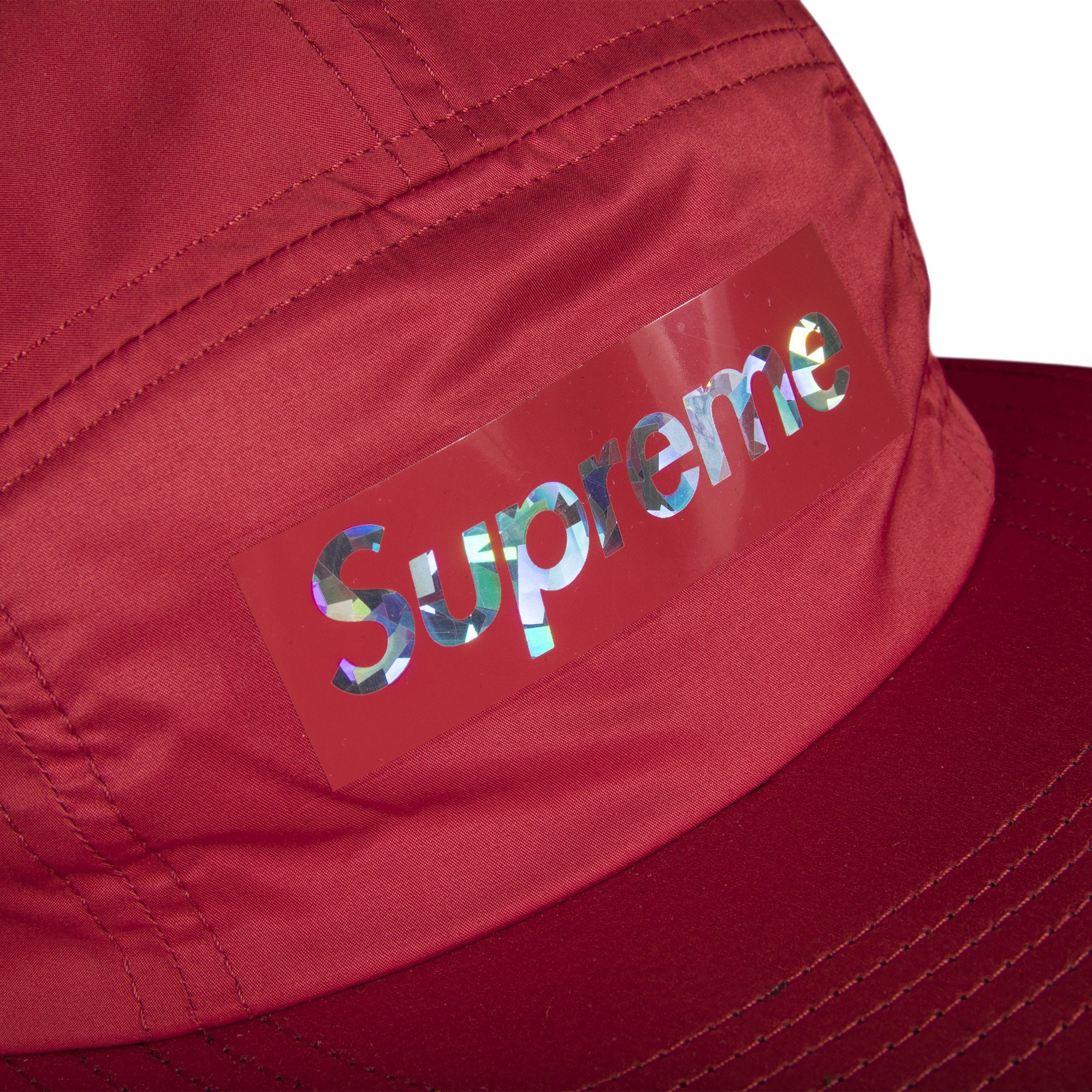 Supreme Holographic Camp Cap Red