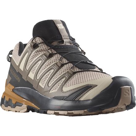 XA Pro 3D V9 Men's Salomon Trail Running Shoe, Natural/Black/Sugar Almond