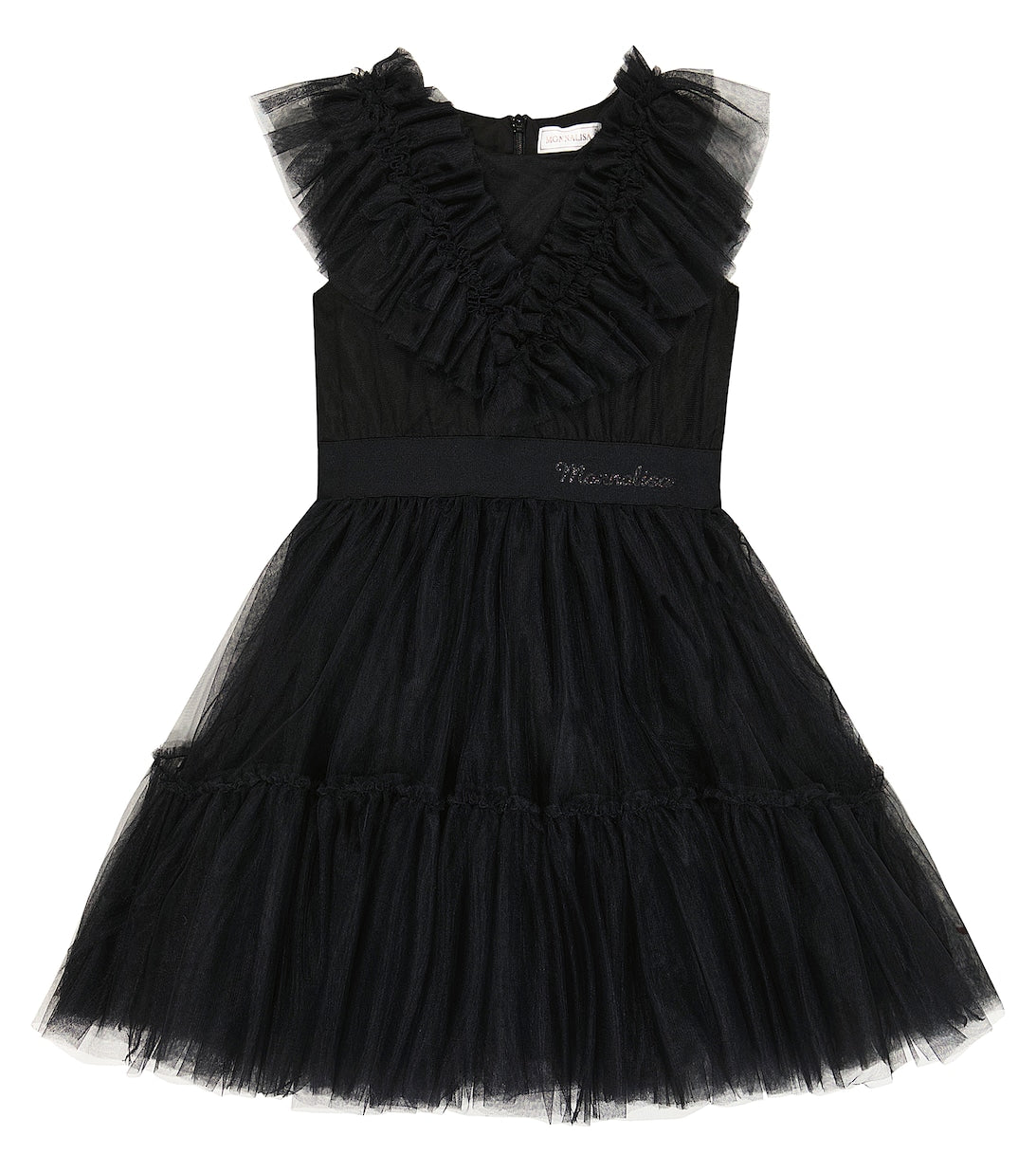 Monnalisa tulle dress, black