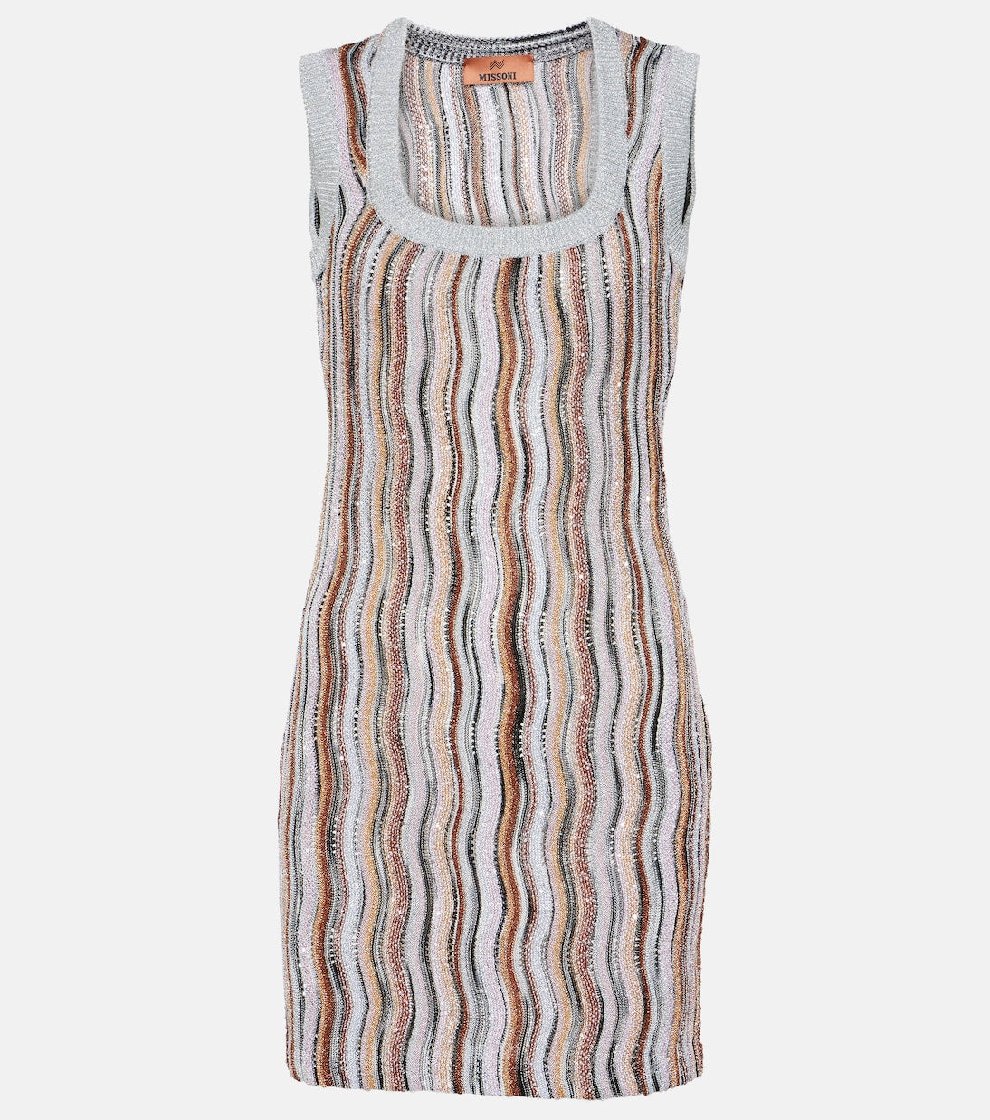 Mini dress with zigzag Missoni, multicolor