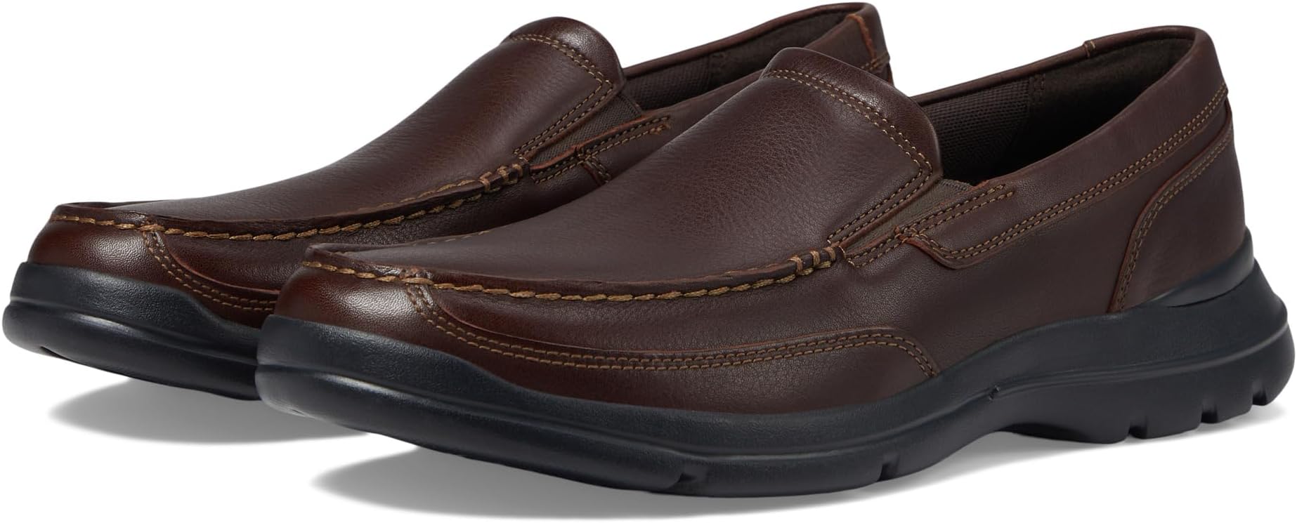 Junction Point Slip-On Rockport Loafers, Chocolate