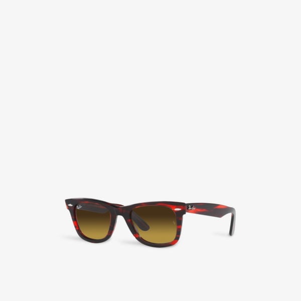 RB2140 Wayfarer Ray-Ban Tortoiseshell Acetate Sunglasses, Red