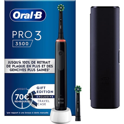 فرشاة الأسنان الكهربائية Oral-B Pro3 3000 Cross Action Black Edition، Oral B