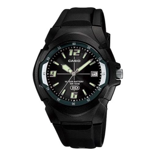 Watch CASIO Quartz Waterproof Sports Mens Black Analog, black