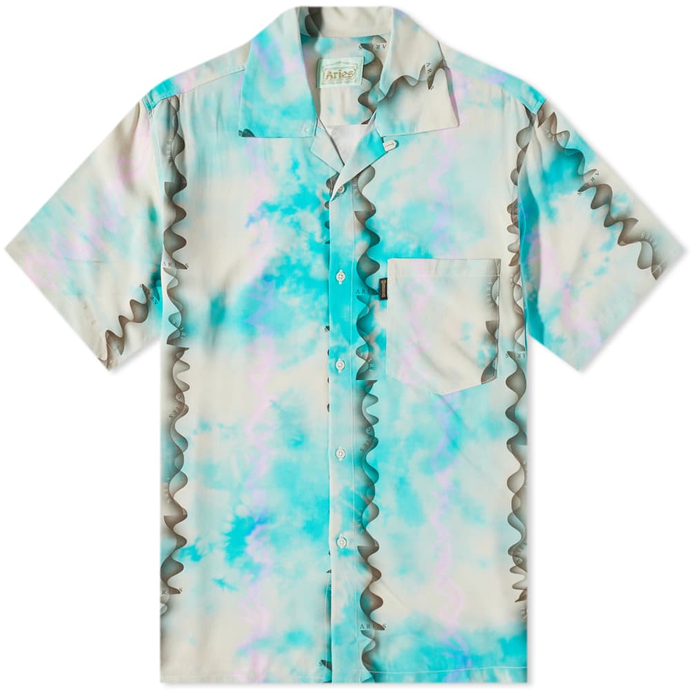 Aries Dune Hawaiian Shirt, White