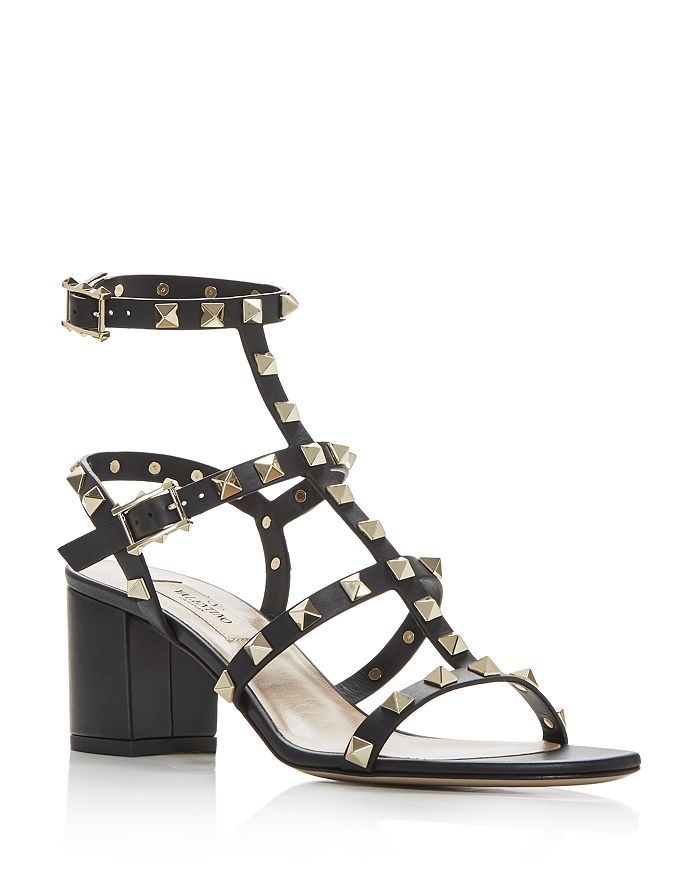 Valentino Garavani Women's Rockstud City Block Heel Sandals