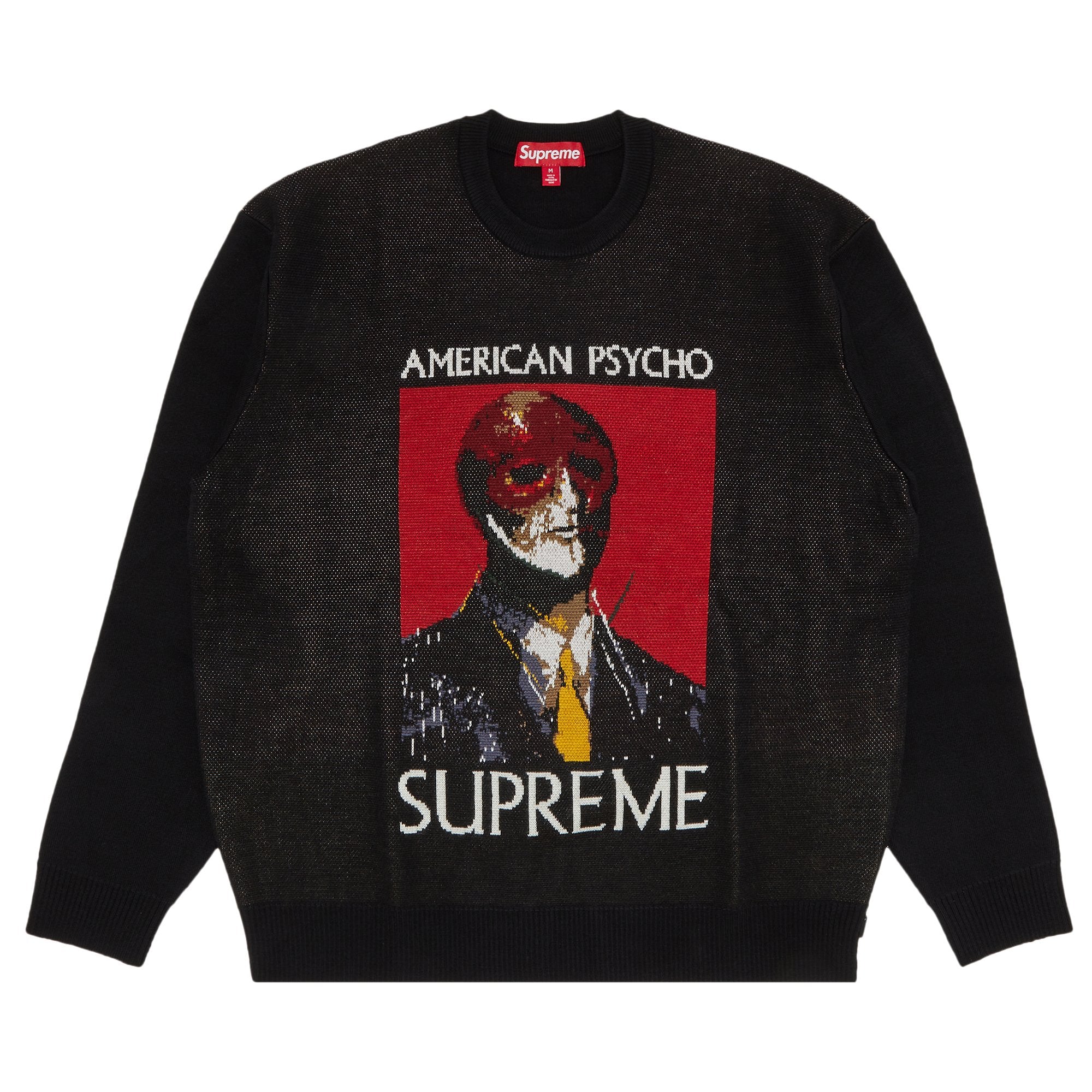 سترة Supreme American Psycho باللون الأسود