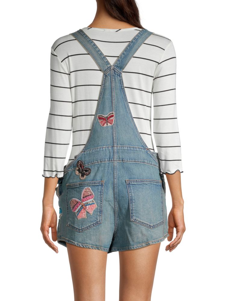 Valentino Denim Shorts, Medium Blue