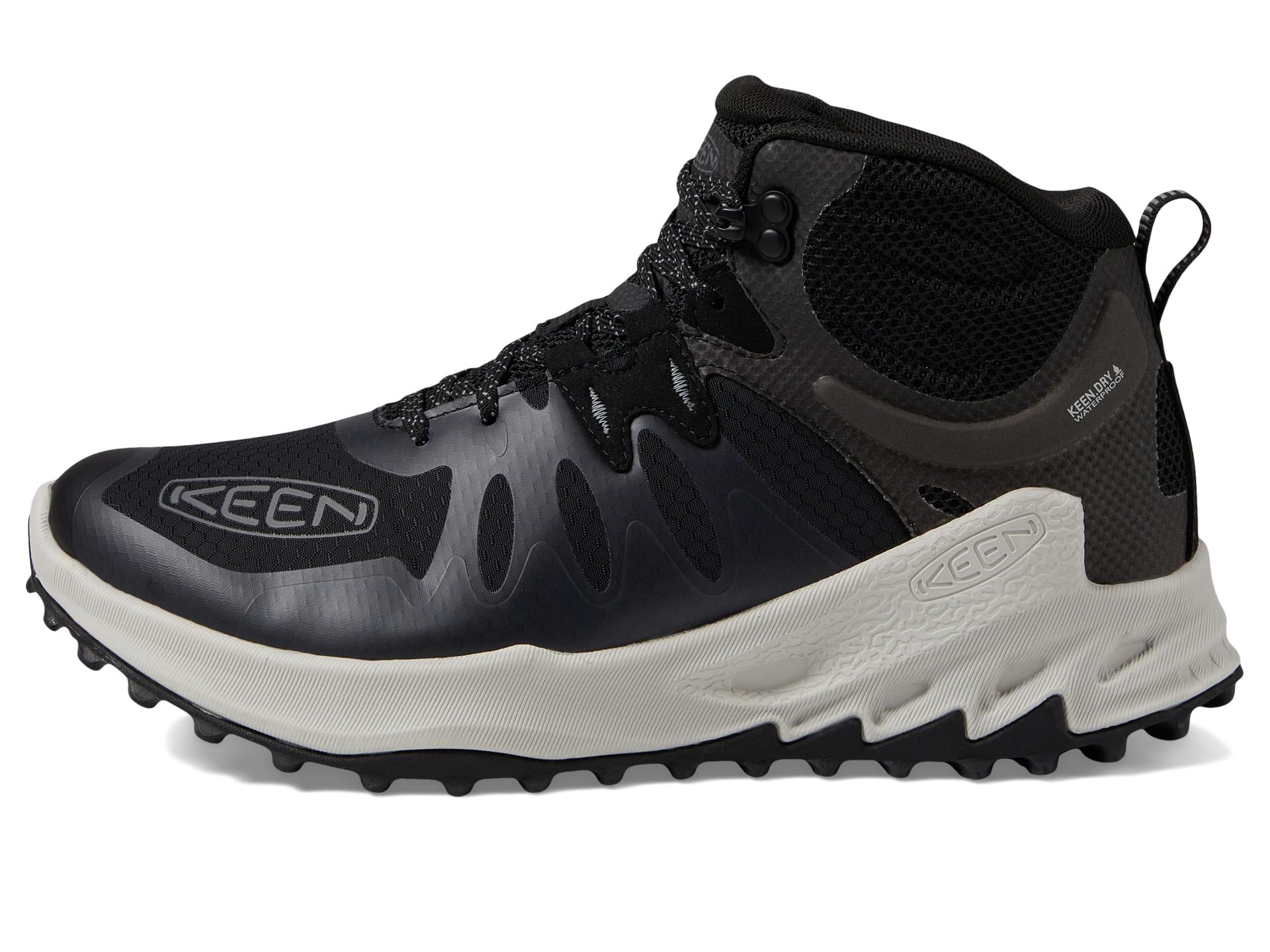 حذاء المشي Keen Zionic Mid Waterproof، أسود