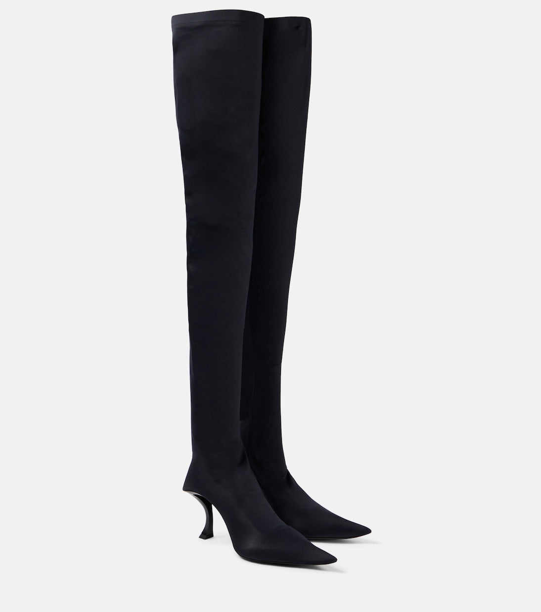 Balenciaga hourglass over-the-knee boots, black