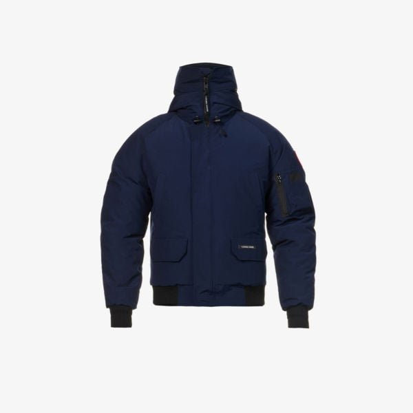 Canada Goose Chilliwack Hooded Bomber Jacket in Atlantic Navy