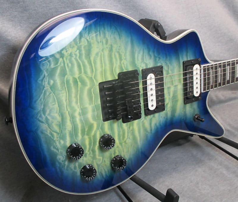 Electric Guitar Dean Cadillac Select Quilt Top Floyd Ocean Burst