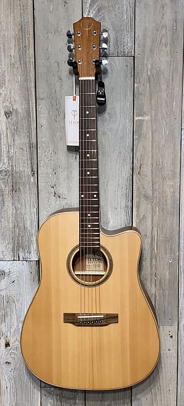 Acoustic Guitar Teton STS105CENT Acoustic Electric Dreadnought Guitar, Solid Cedar Top, Buy it Here we Ship so FAST