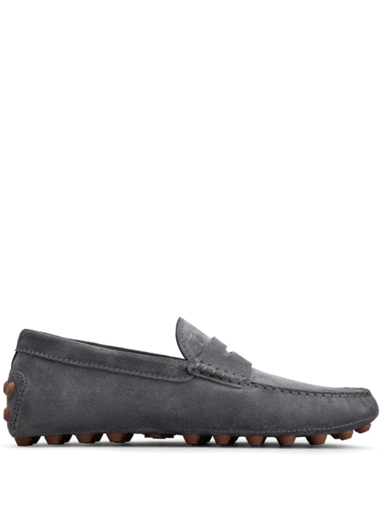 Tod's Gommino Macro Moccasins, Gray