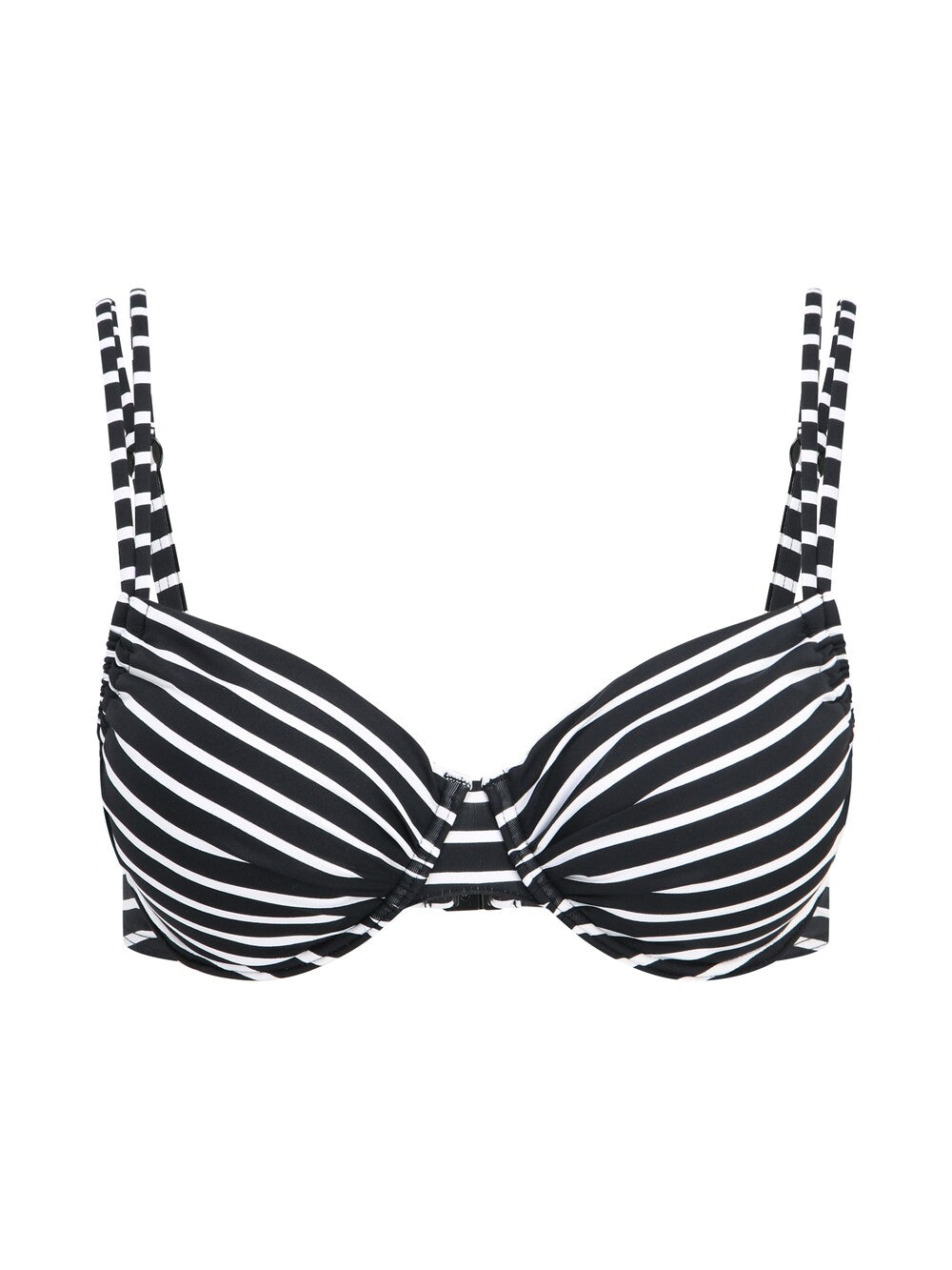 T-shirt bikini top Sliver Hill, black