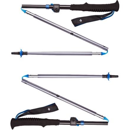 FLZ Black Diamond Trekking Poles, Pewter