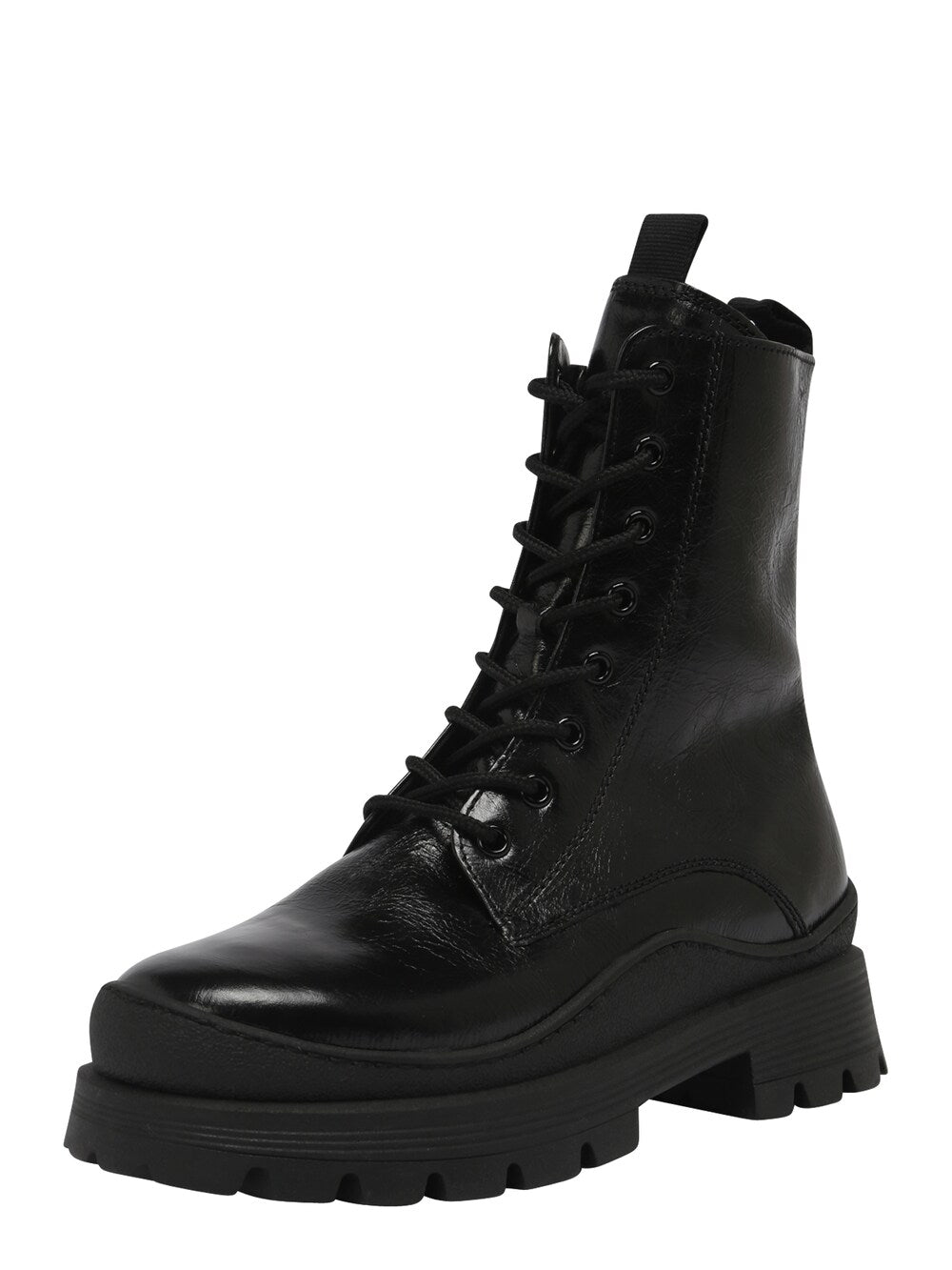 Gabor lace-up ankle boots, black