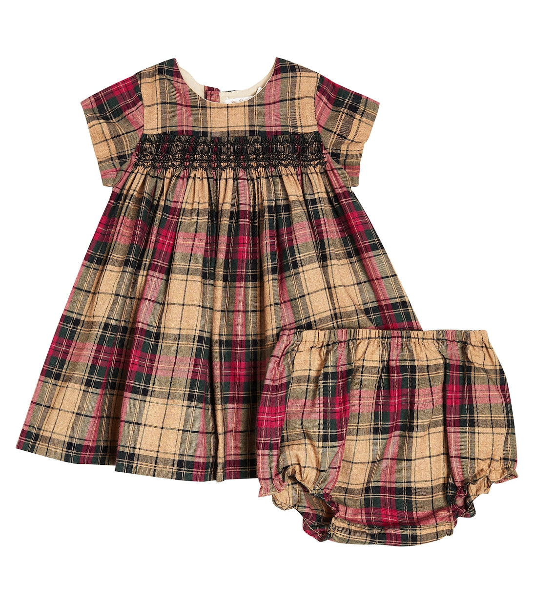 Set of cotton dress and bloomers baby maruska Bonpoint, multicolor