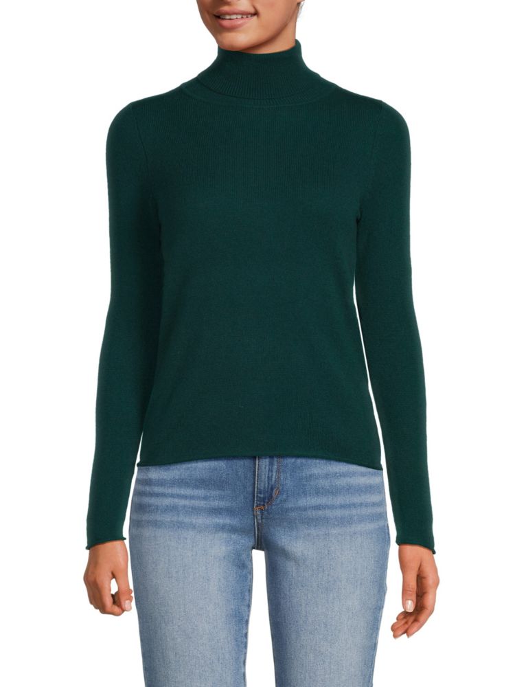 Sofia Cashmere turtleneck cashmere sweater, green