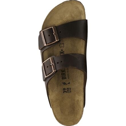 Women's Arizona Birkenstock Leather Sandals, Habana Oiled Leather