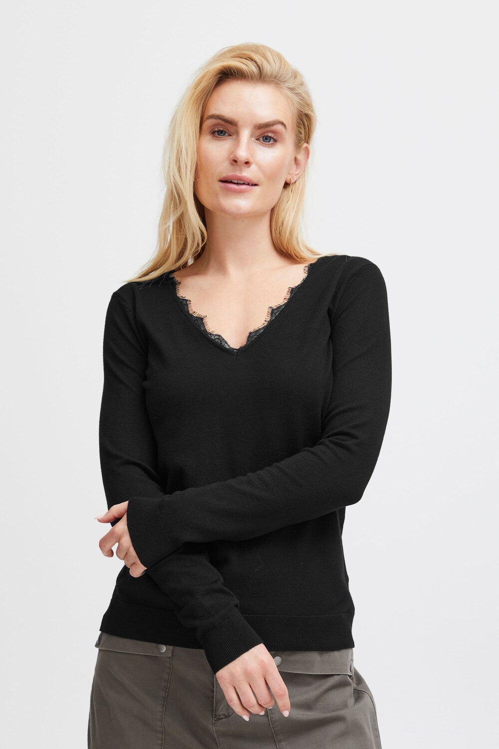 Pulz Jeans Sara sweater, black