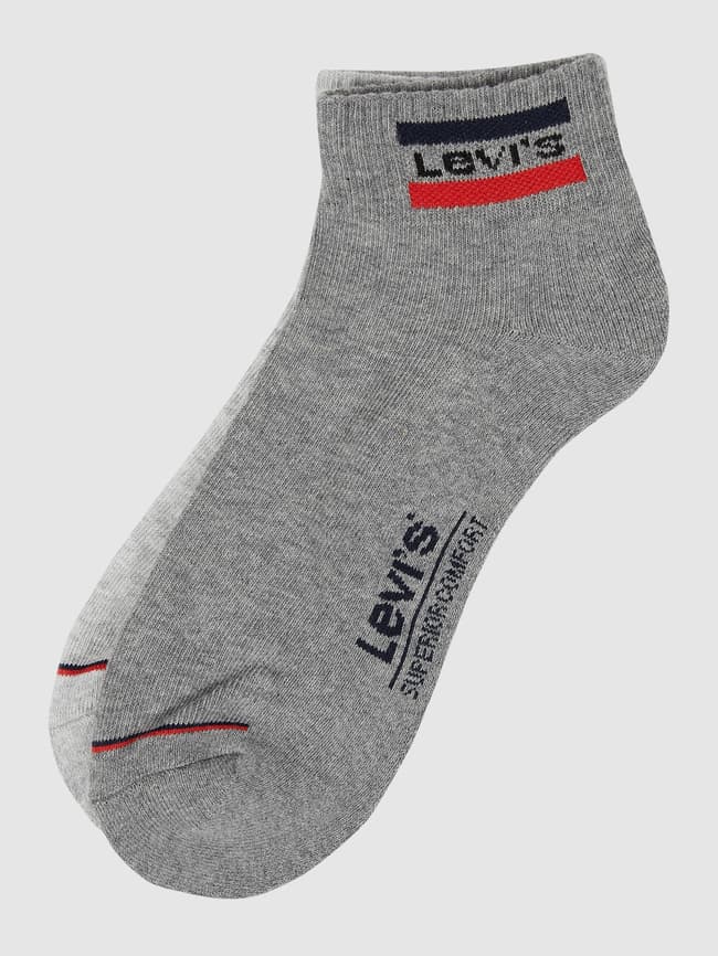 Elastic filled socks, pack of 2 Levi's, gray