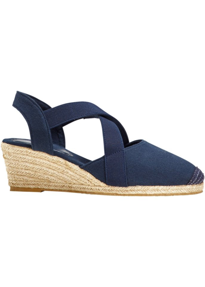 Bpc Bonprix Collection wedge sandals, blue