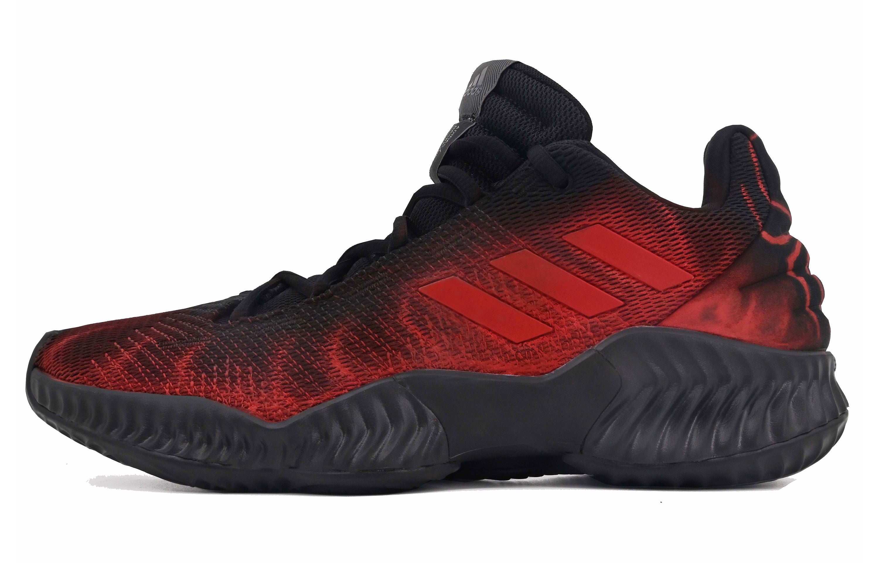 Pro Bounce 2018 Mens Low Top Basketball Shoes Black/Red Adidas