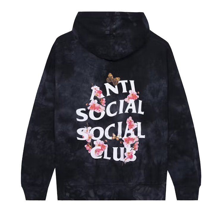 Anti Social Social Club Kkoch Never Dies 'Black Tie Dye' Hoodie, black