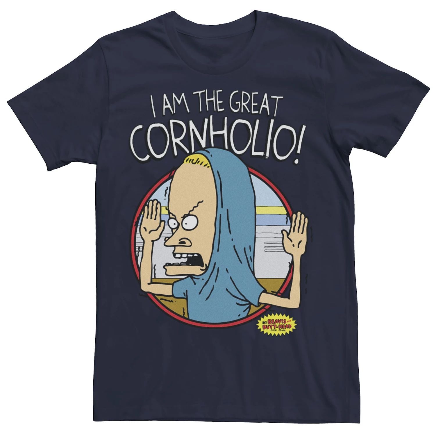 Men's Beavis & Butthead Great Cornholio Licensed Character Logo T-Shirt