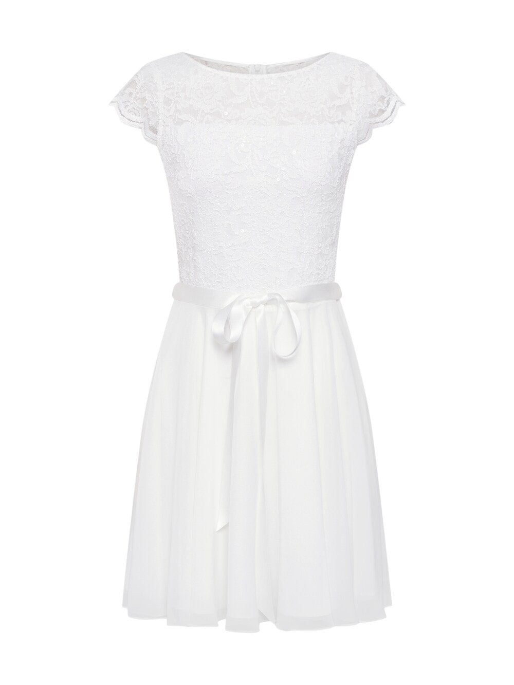 Swing cocktail dress, white